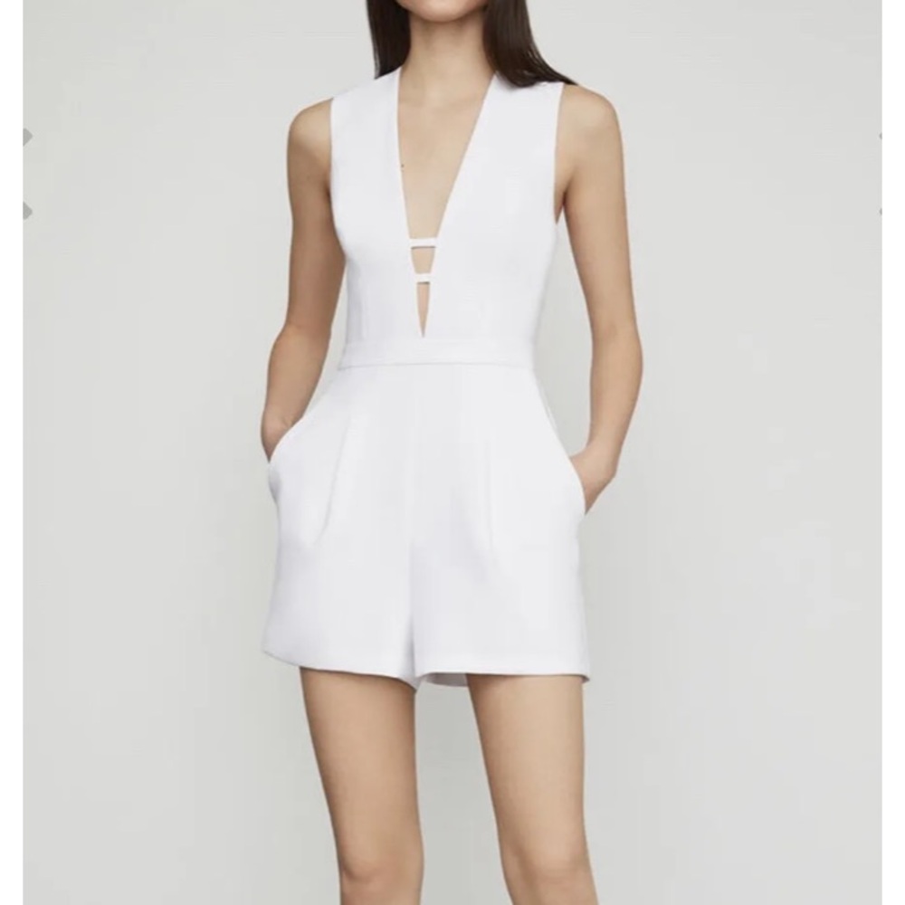 BCBG White Romper, Bridal Outfit Size 2